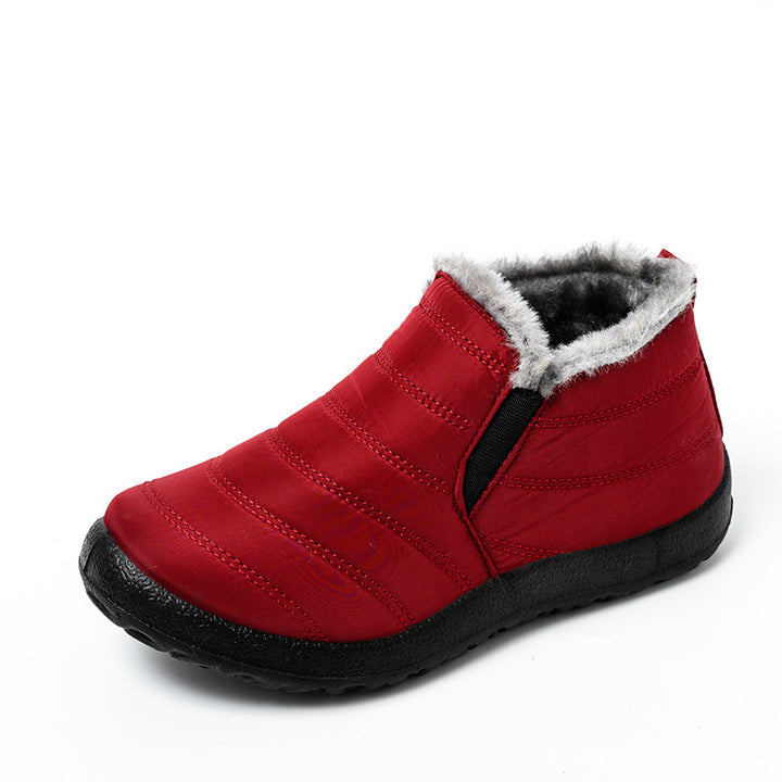 Slip-On Snow Boots for Men and Women, Waterproof Ankle Boots