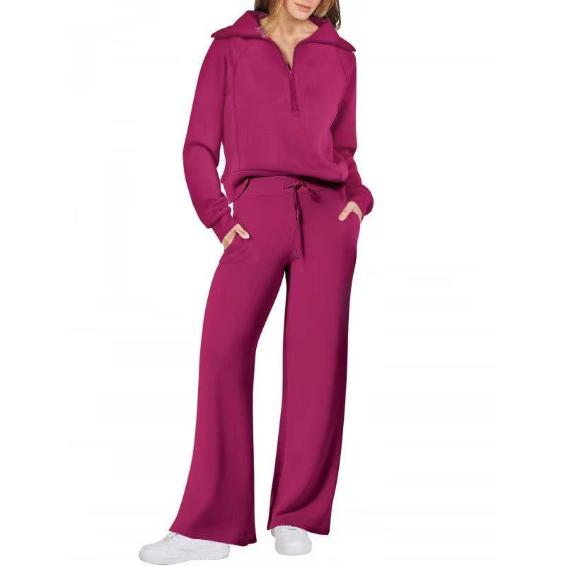 Casual Sports 2-Piece Set for Women, Autumn Winter Outfit