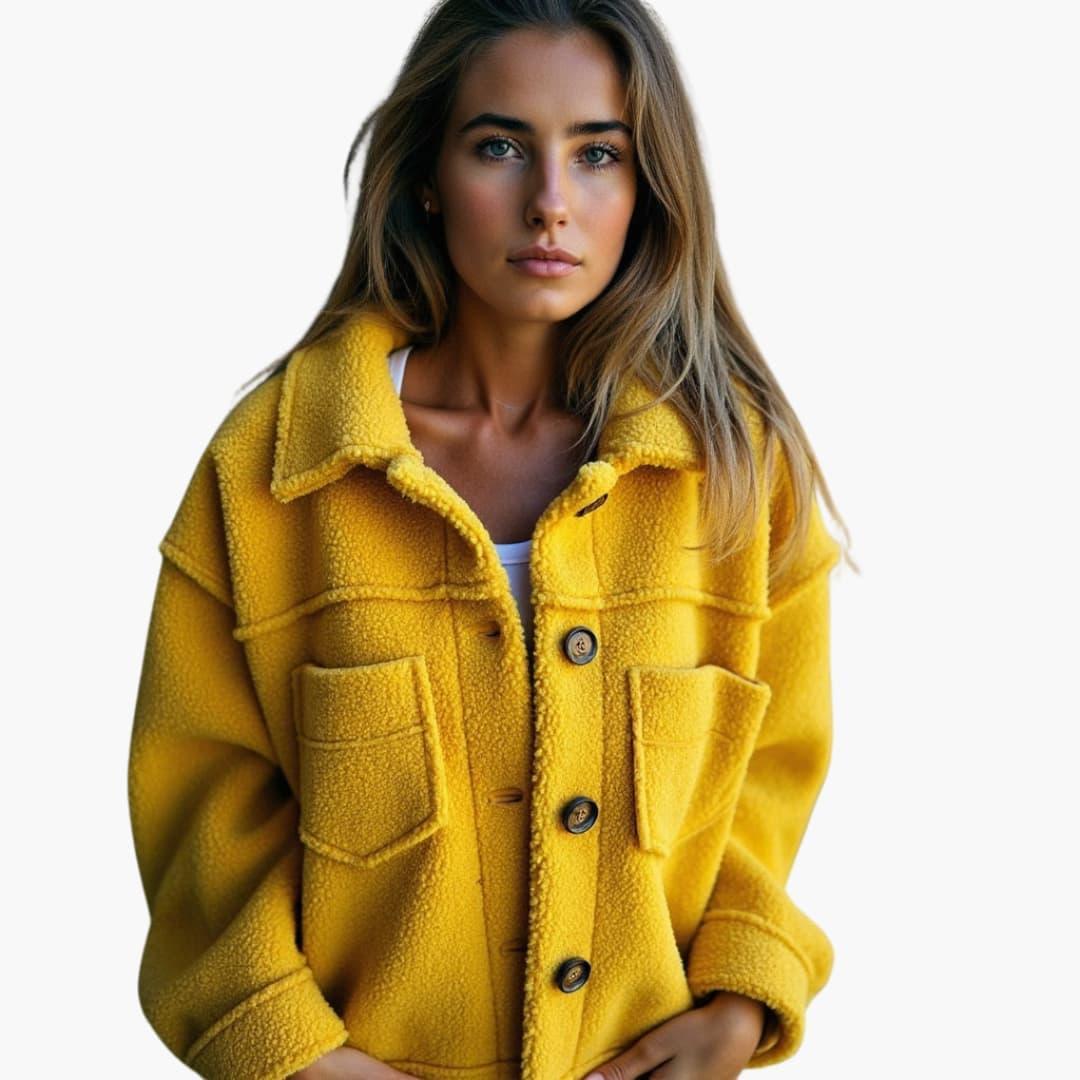 Women’s Longline Coat with Shaped Silhouette and Inner Lining