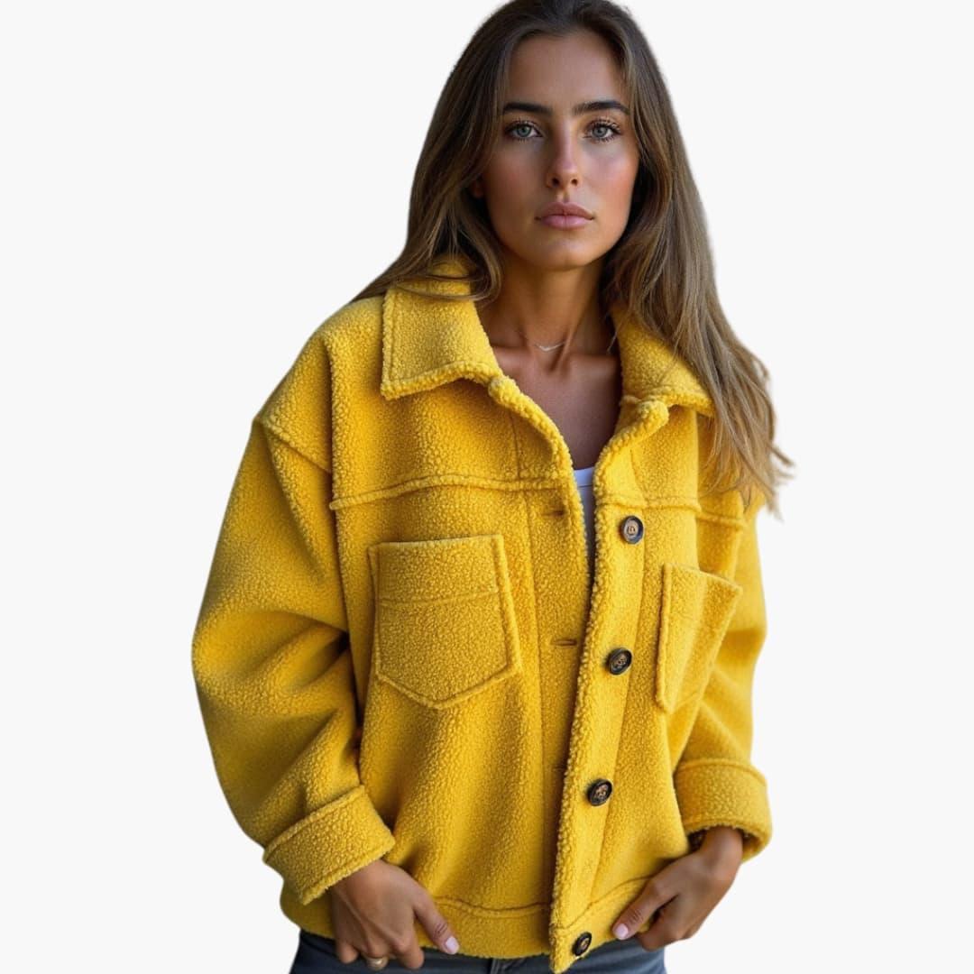 Women’s Longline Coat with Shaped Silhouette and Inner Lining