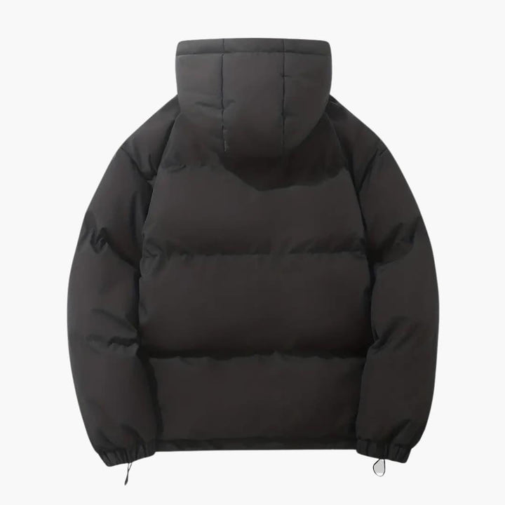 Women’s Puffer Jacket with Quilted Design and Hood