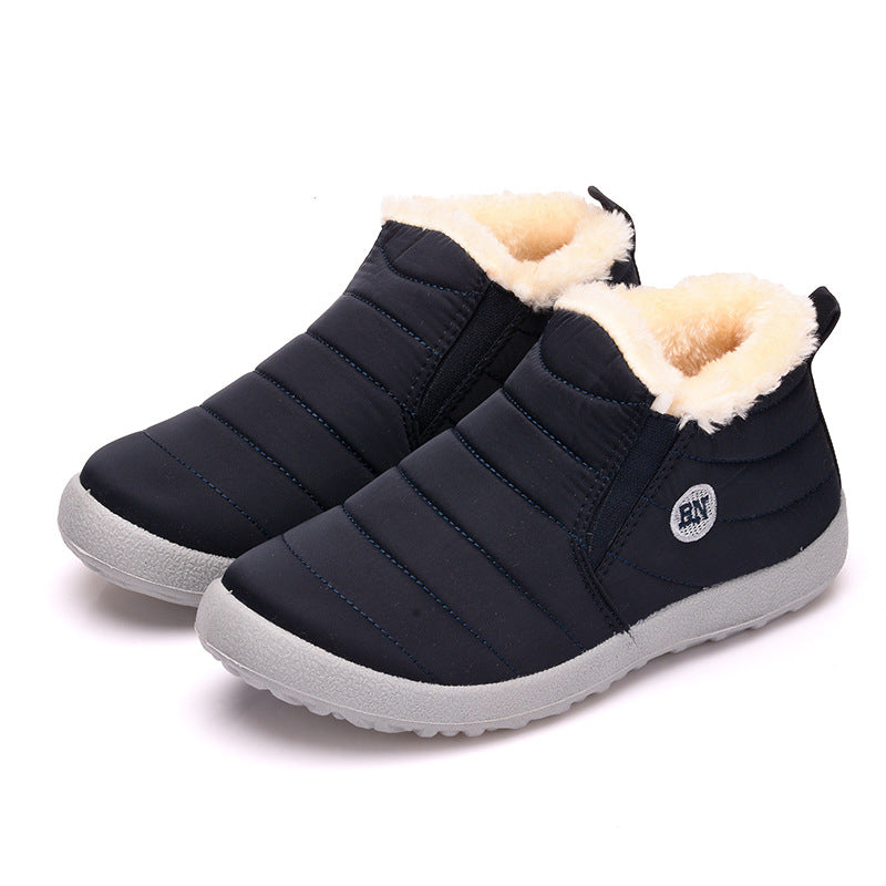 Slip-On Snow Boots for Men and Women, Waterproof Ankle Boots