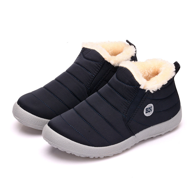 Slip-On Snow Boots for Men and Women, Waterproof Ankle Boots