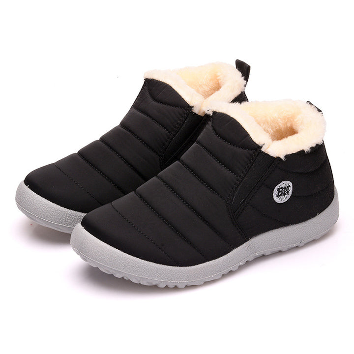 Slip-On Snow Boots for Men and Women, Waterproof Ankle Boots