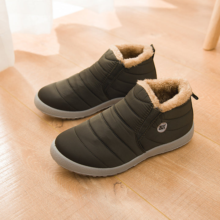 Slip-On Snow Boots for Men and Women, Waterproof Ankle Boots