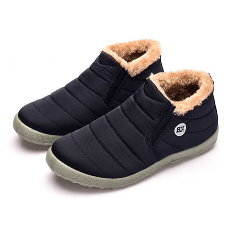 Slip-On Snow Boots for Men and Women, Waterproof Ankle Boots