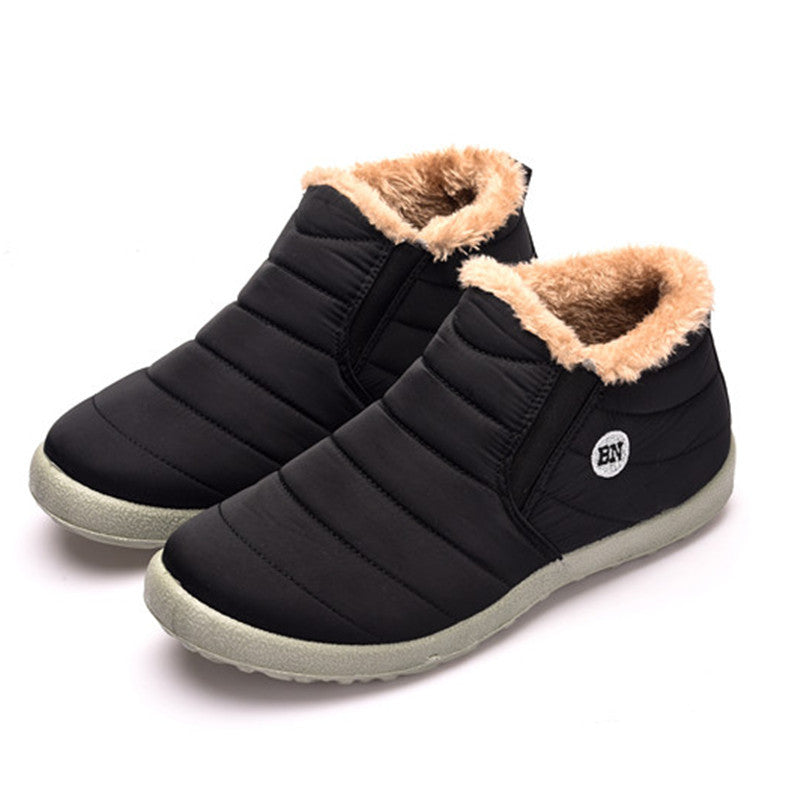 Slip-On Snow Boots for Men and Women, Waterproof Ankle Boots