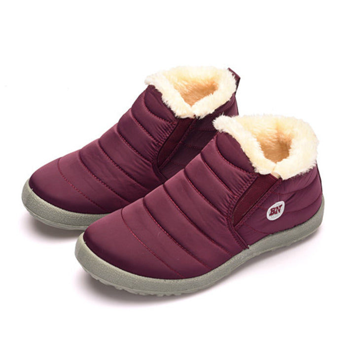 Slip-On Snow Boots for Men and Women, Waterproof Ankle Boots