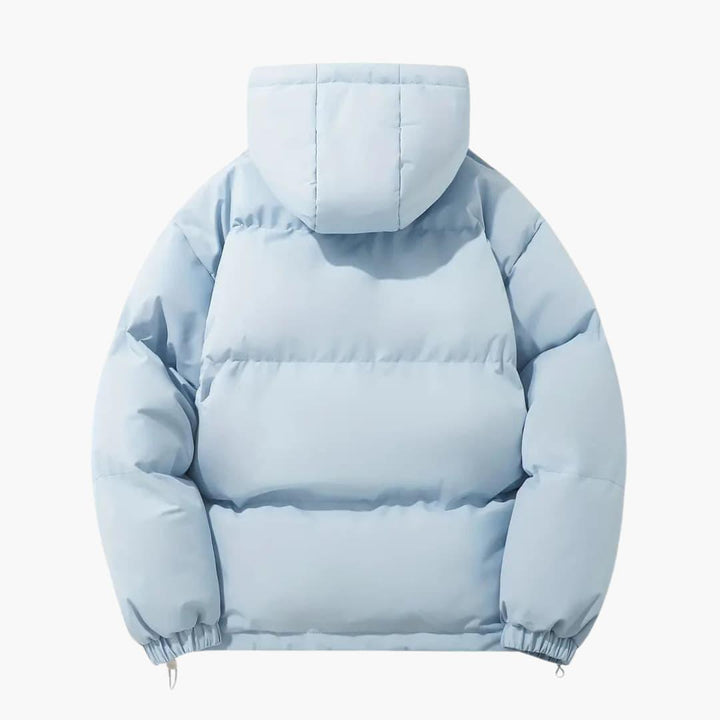 Women’s Puffer Jacket with Quilted Design and Hood