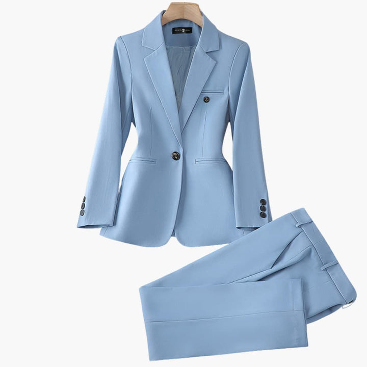 Women’s Blazer Set with Tailored Fit and Long Sleeves