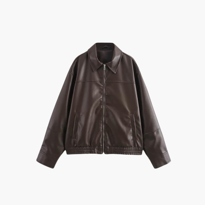 Women’s Zip-Up Coat with Front Closure