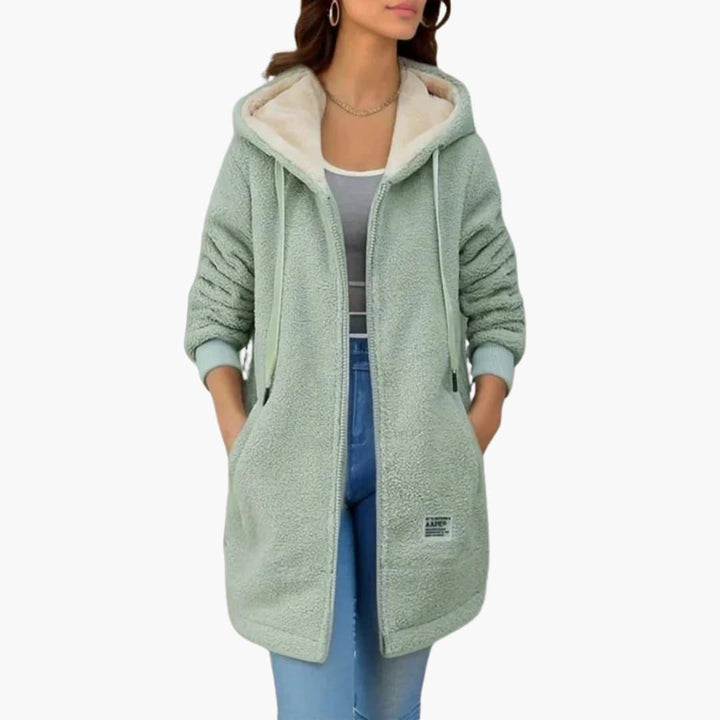 Women’s Fleece Jacket with Full Zip and Long Sleeves