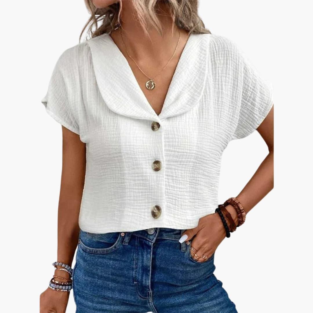 Women’s Ribbed Knit Top with Long Sleeves and Pullover Style
