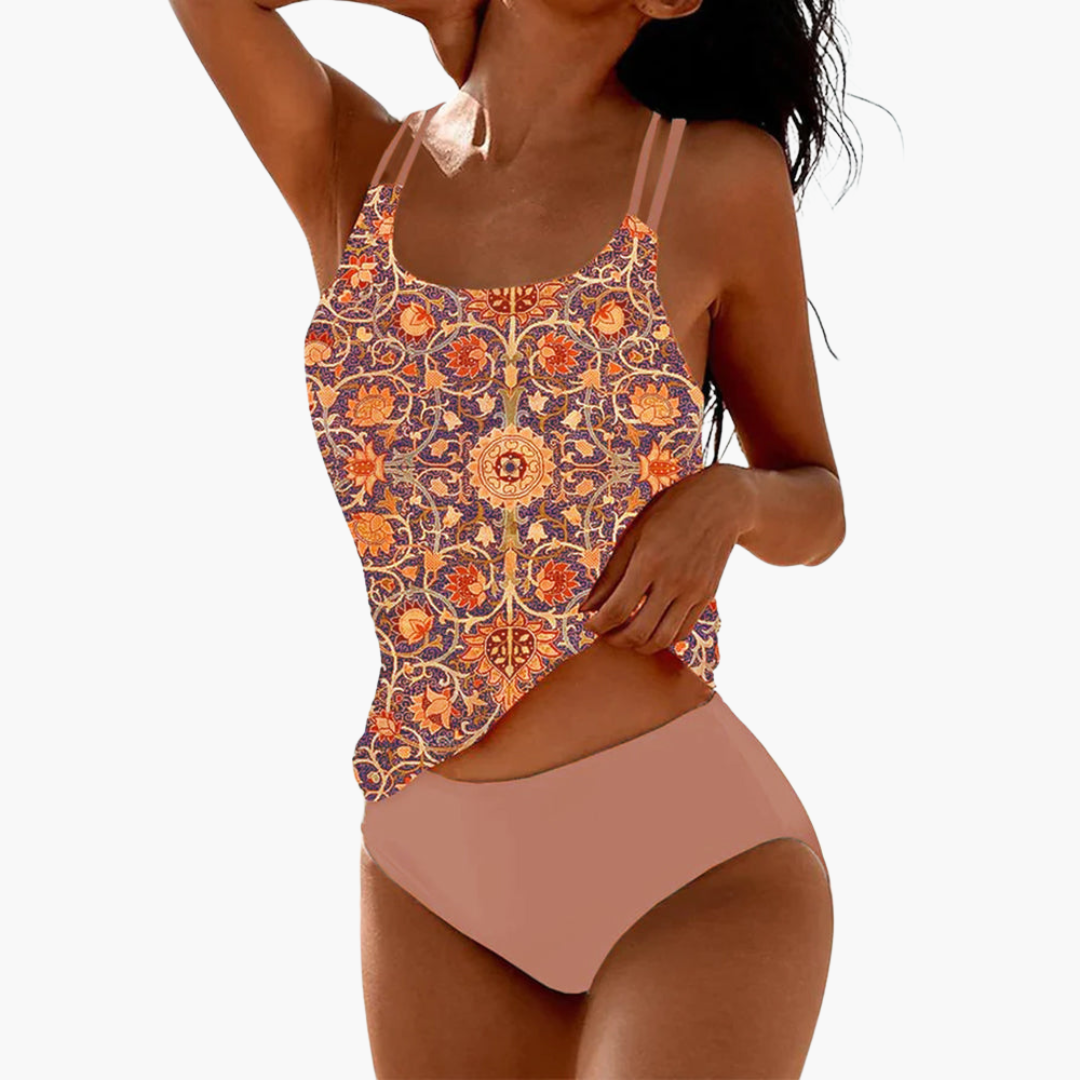 Women’s Swimsuit with Adjustable Straps and Control Panel