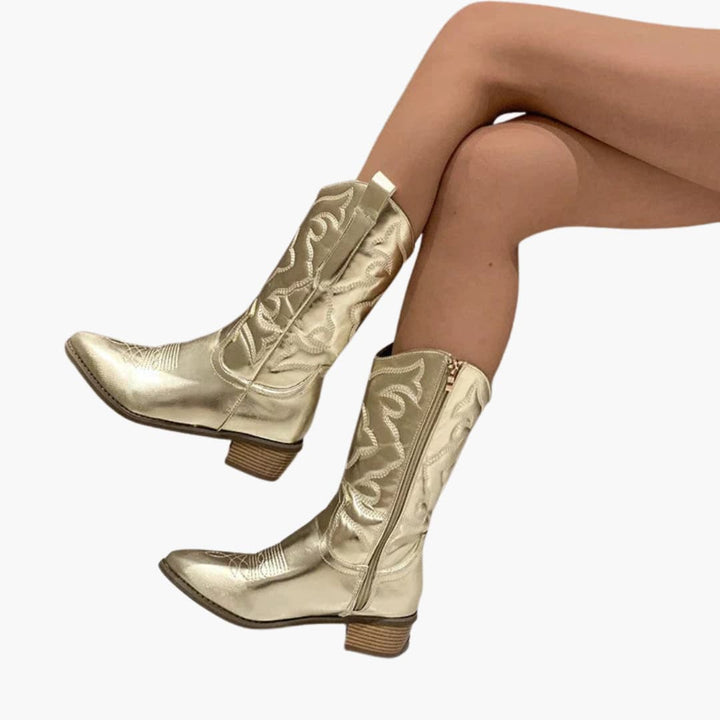 Women’s Pointed Toe Ankle Boots with Block Heel