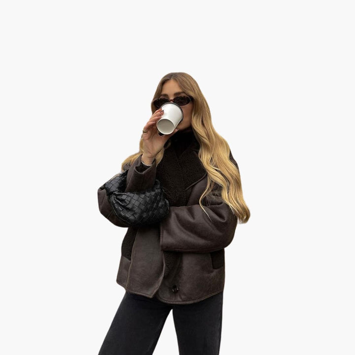 Women’s Shearling Jacket with Lined Interior