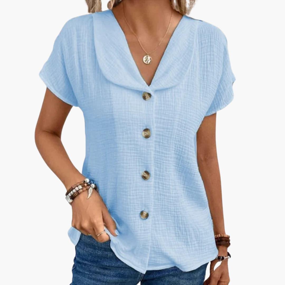 Women’s Ribbed Knit Top with Long Sleeves and Pullover Style