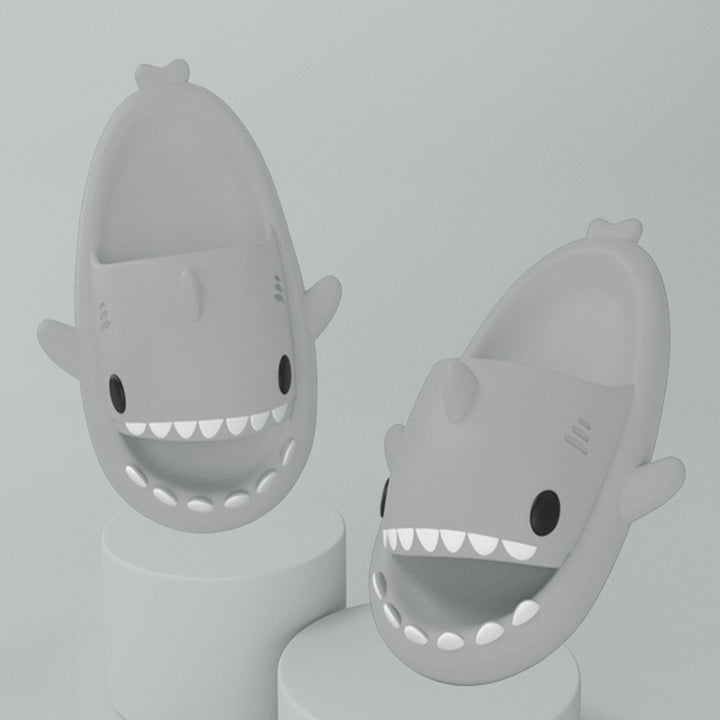 Cartoon Shark Slippers, Soft EVA with Thick Sole