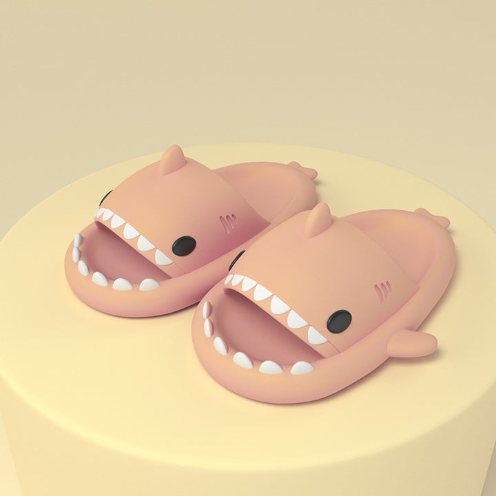 Cartoon Shark Slippers, Soft EVA with Thick Sole