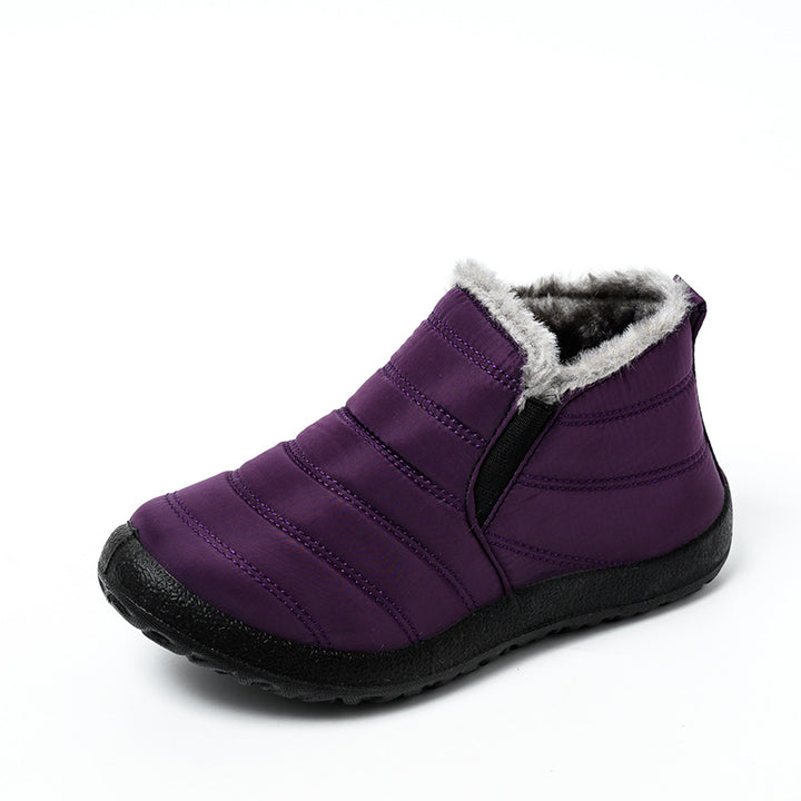 Slip-On Snow Boots for Men and Women, Waterproof Ankle Boots