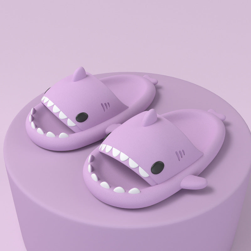 Cartoon Shark Slippers, Soft EVA with Thick Sole