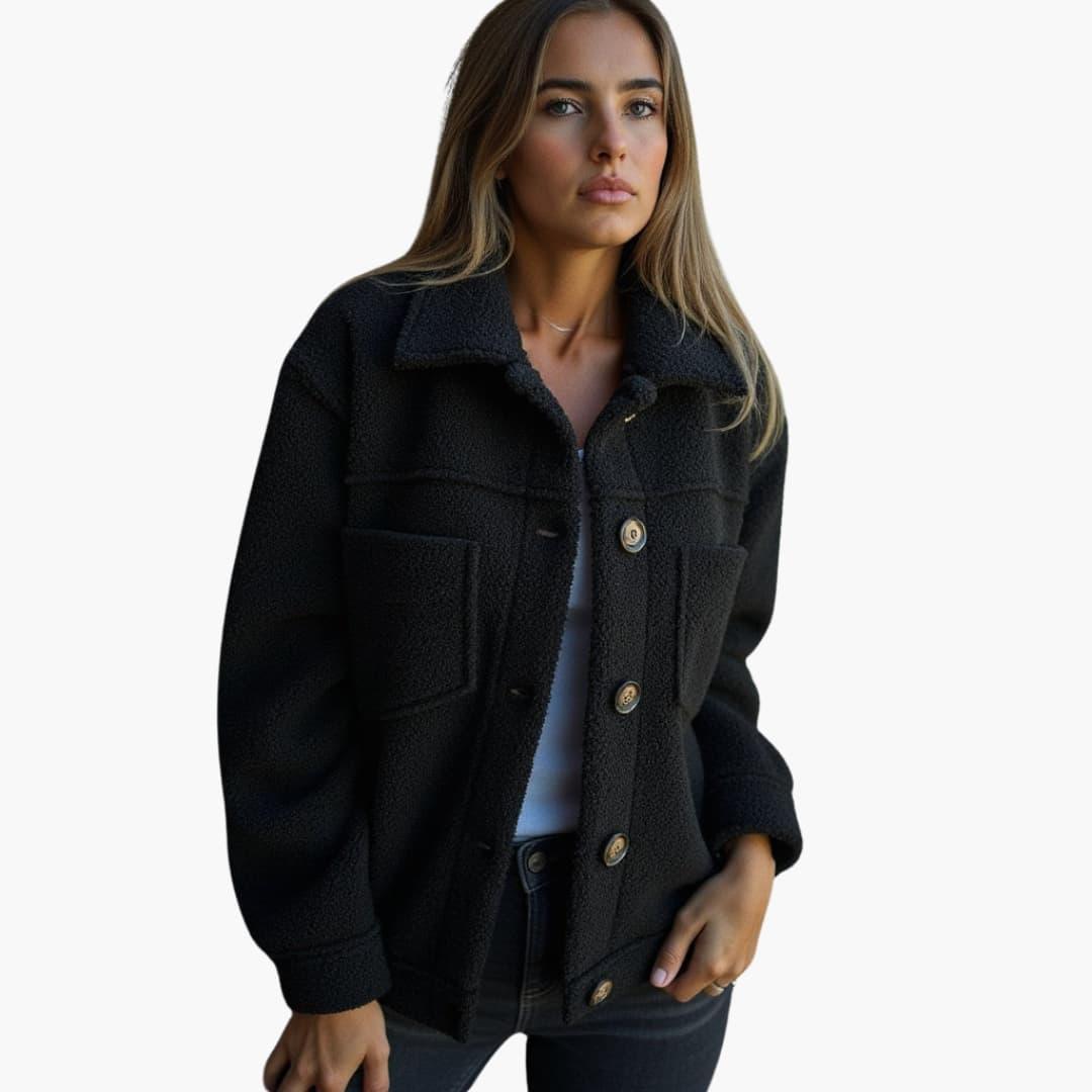 Women’s Longline Coat with Shaped Silhouette and Inner Lining