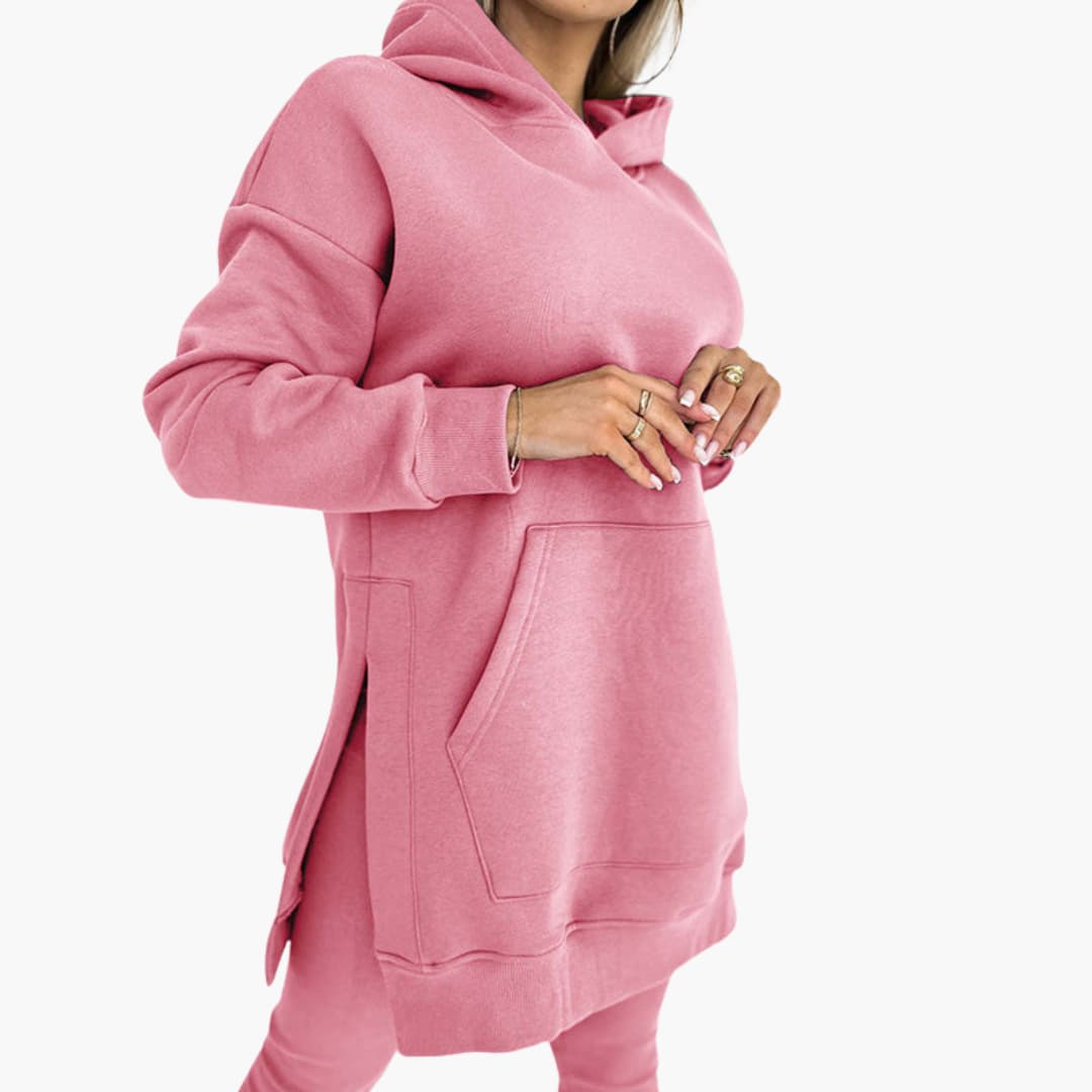Women’s two-piece set with hood and leggings