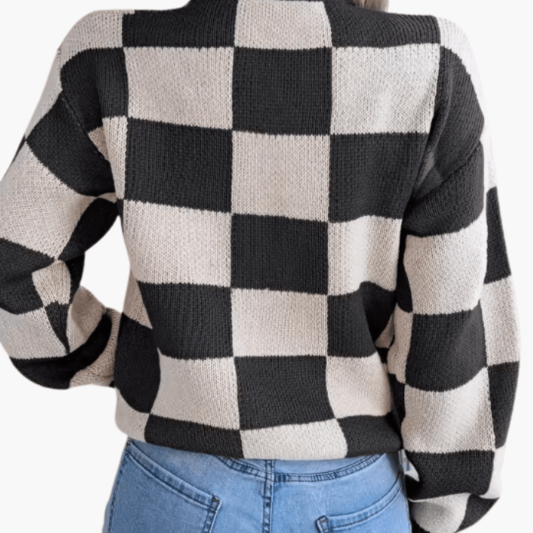 Women’s Oversized Knit Jumper with Long Sleeves and Pullover Style