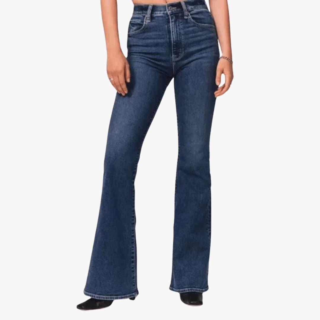 Women’s High-Waisted Bootcut Jeans with Flared Leg Fit