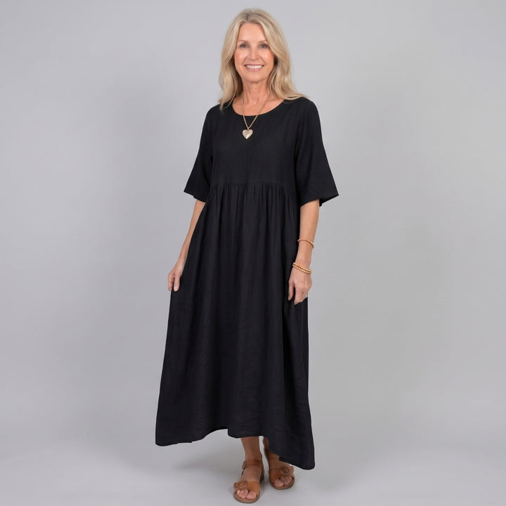 Beatrice | Three Quarter Sleeve Midi Dress