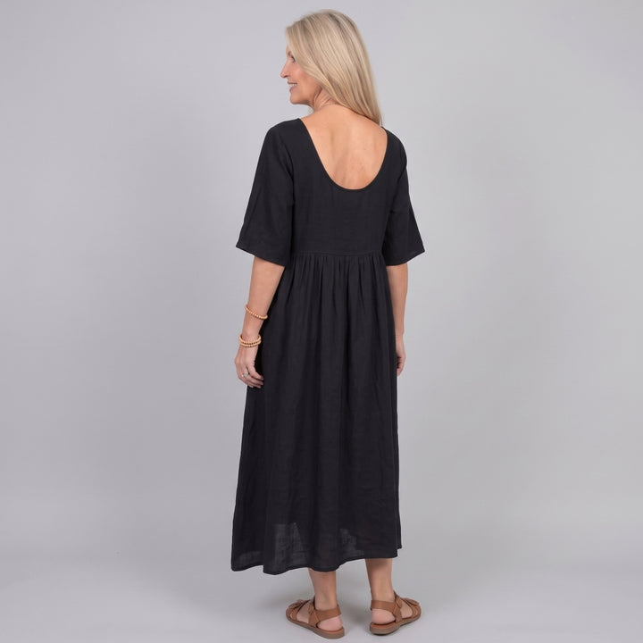 Beatrice | Three Quarter Sleeve Midi Dress