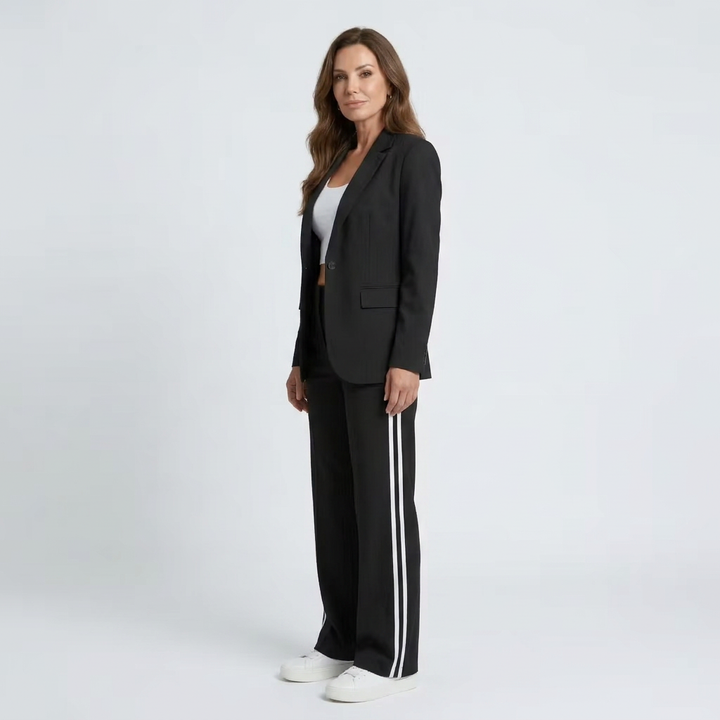 Kaya | Contrast Stripe Wide Leg Set