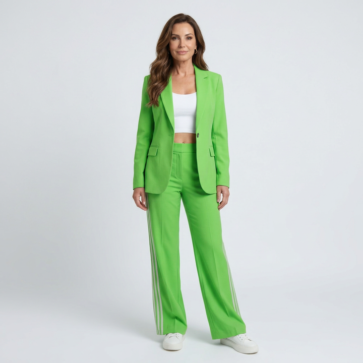 Kaya | Contrast Stripe Wide Leg Set