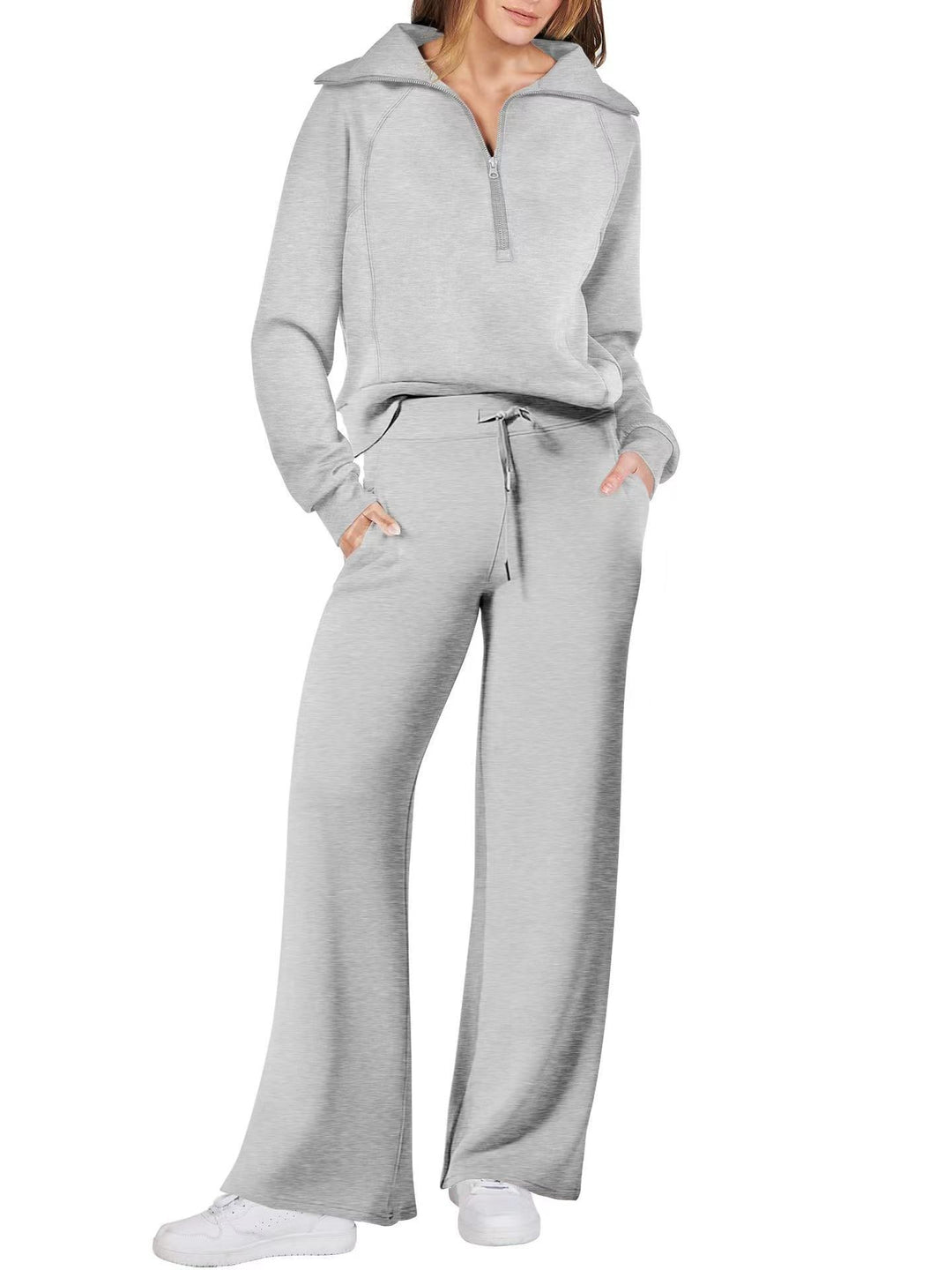 Casual Sports 2-Piece Set for Women, Autumn Winter Outfit