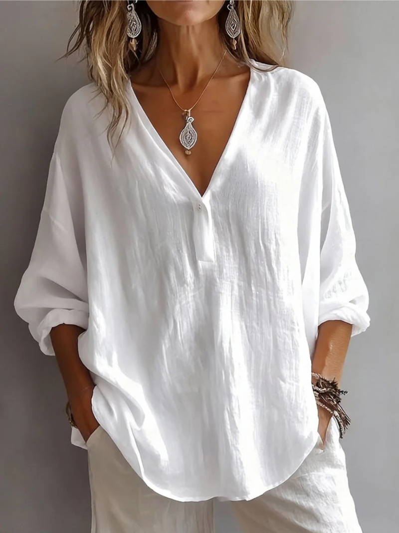Women's Blouse with Relaxed Fit for Everyday Wear - Lightweight Daily ...