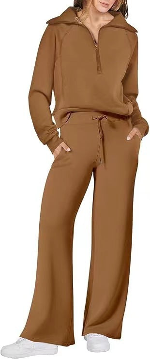 Casual Sports 2-Piece Set for Women, Autumn Winter Outfit