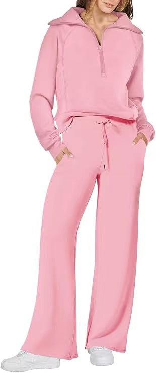 Casual Sports 2-Piece Set for Women, Autumn Winter Outfit